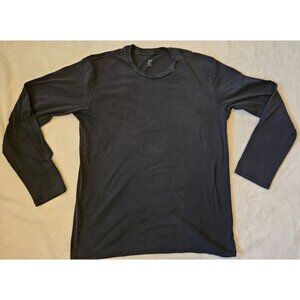 Armani Exchange Men's A/X Logo Black Long Sleeve Pima Cotton Shirt Sz XL